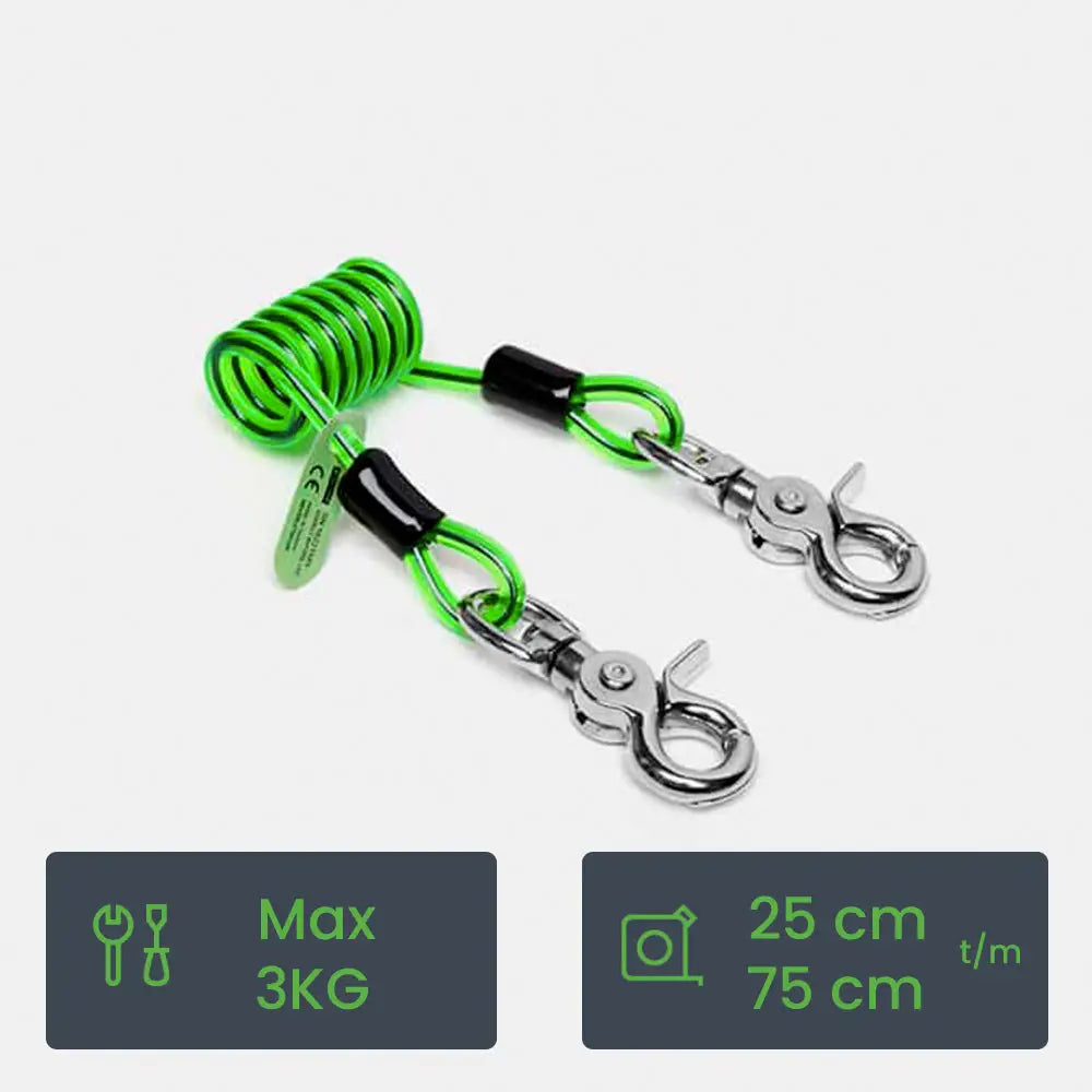 NLG Short Coil tool lanyard