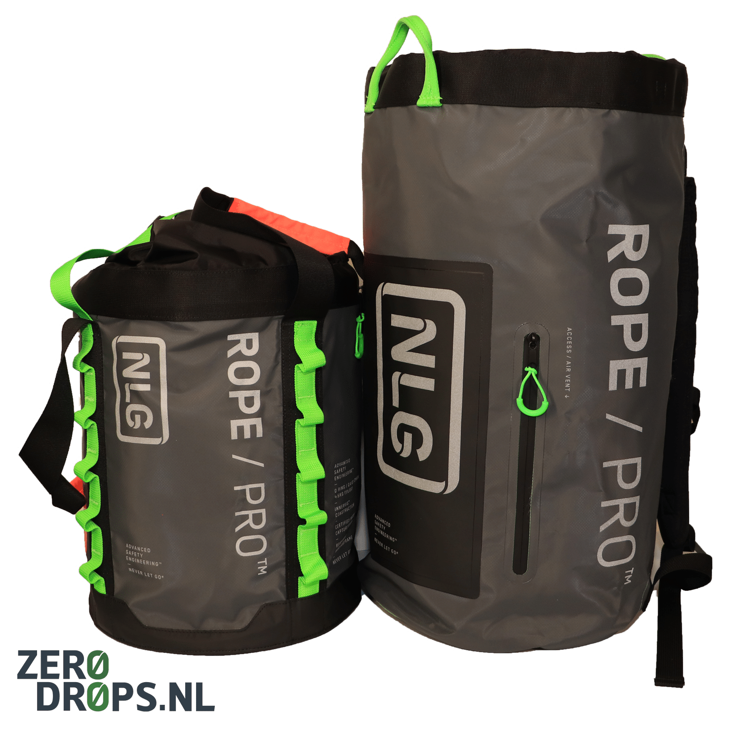 NLG Rope Pro bags by ZeroDrops
